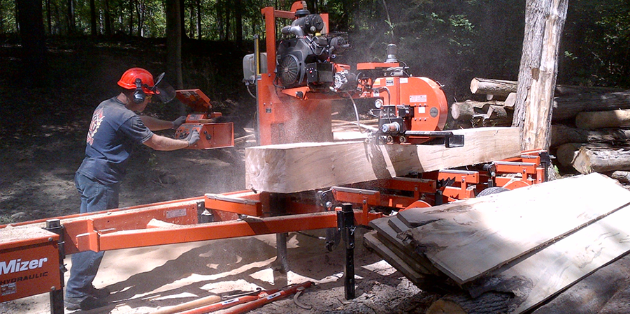 Sawmill in the forest